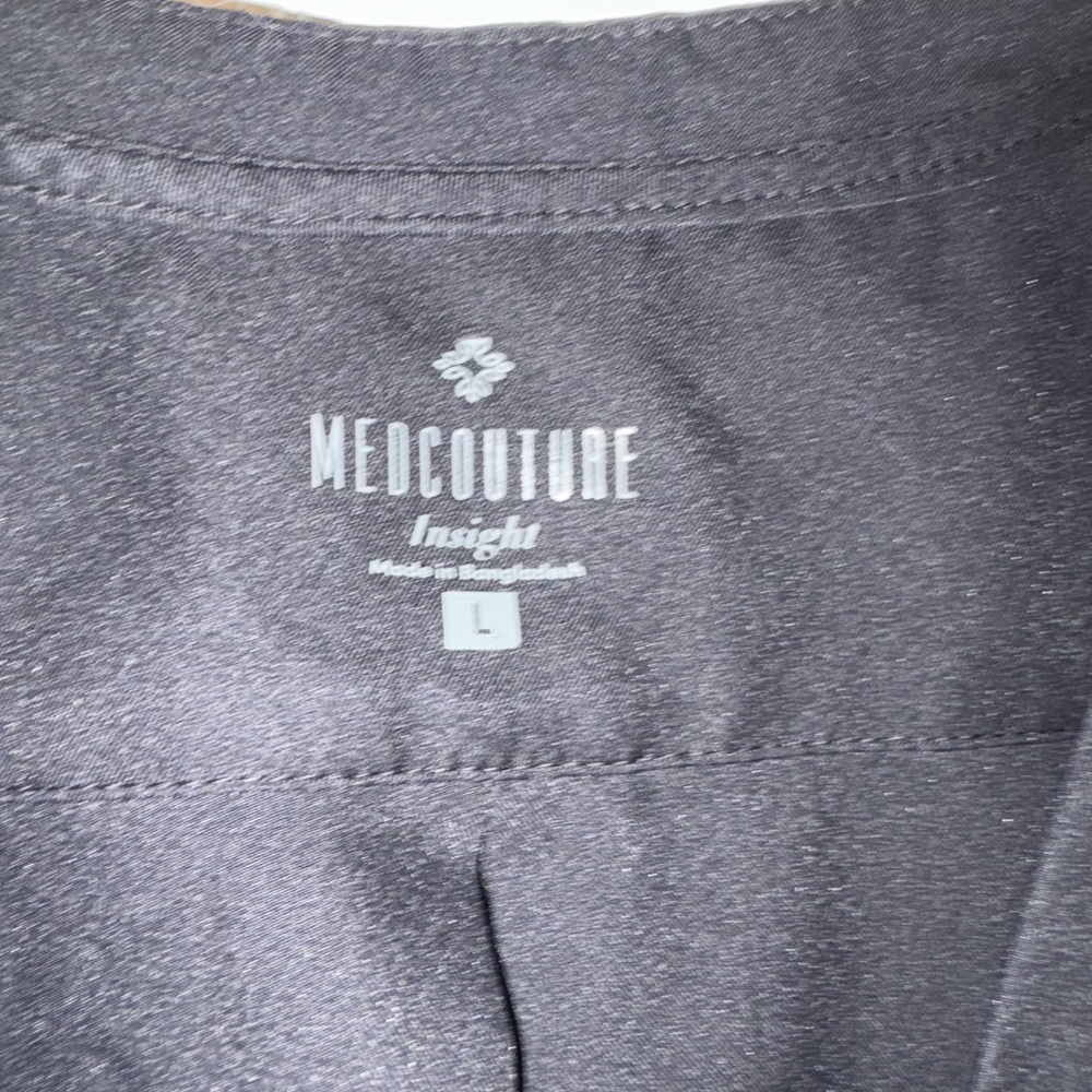 Med Couture black scrub Top